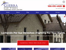 Tablet Screenshot of guerralawfirm.net